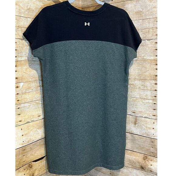 UNDER ARMOUR CREWNECK LOOSE FIT CAP SLEEVE SWEATSHIRT ATHLETIC DRESS SIZE XS - Picture 2 of 4